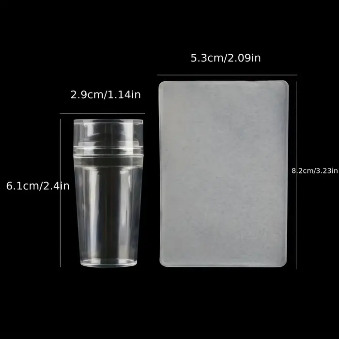 Plaques d'estampage pour ongles, gelée transparente Pure, ensemble de grattoirs pour Nail Art, impre