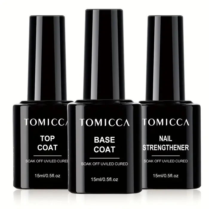 Ensemble d'agents de renforcement des ongles, 15ml x 3 bouteilles d'apprêt + couche de finition + ag