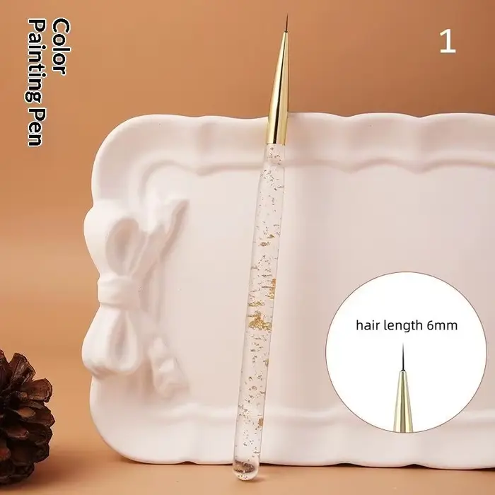 Stylos pour nail art en acrylique compatibles avec le gel UV pour un travail de détail de qualité pr