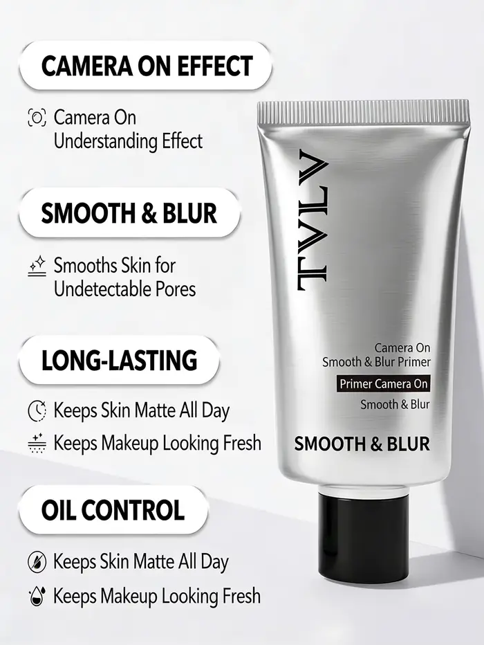 Gel de base transparent hydratant et affinant les pores pour une application de maquillage lisse