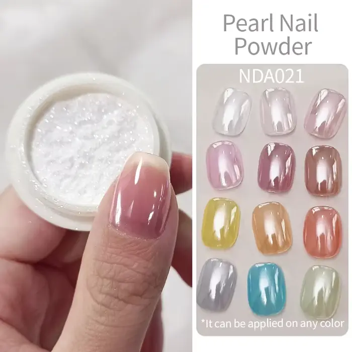 NICOLE DIARY – poudre à ongles miroir au clair de lune
