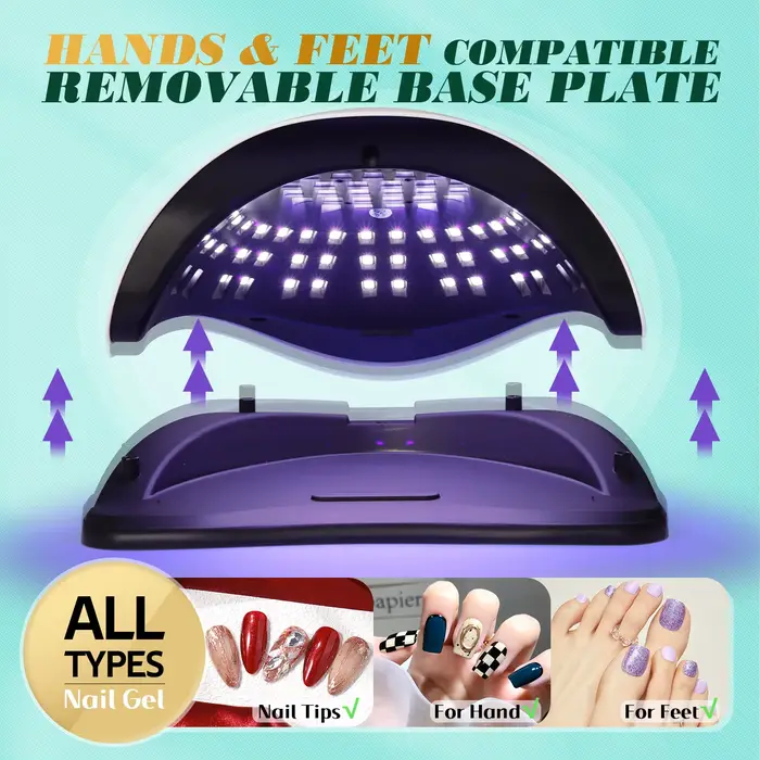 Lampe à ongles UV LED 380W, pour le Salon de maison, lampes de séchage puissantes pour tous les vern