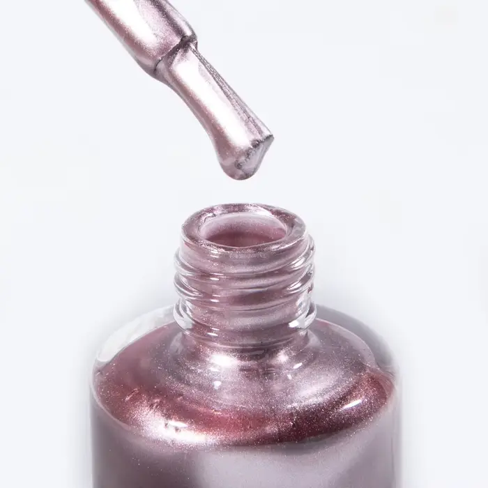 Tinovo Uno vernis à ongles métallique or Rose renforcement