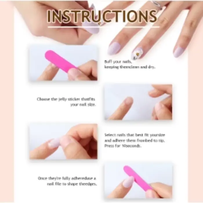 24 faux ongles texturés 3D plaqués or