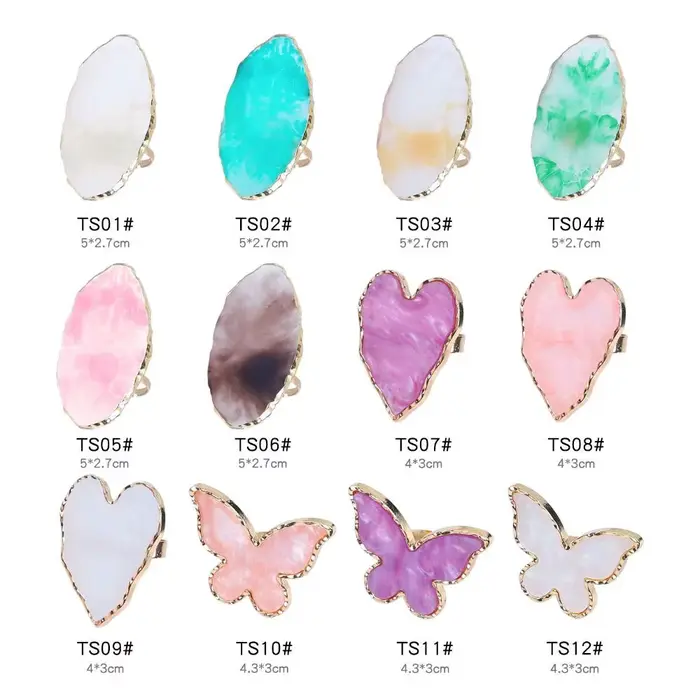 Rim Agate Finger Ring Painting Palette