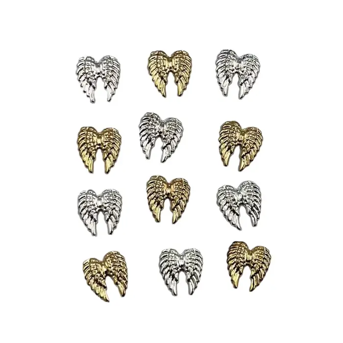 Breloques en alliage d'ailes d'ange pour ongles