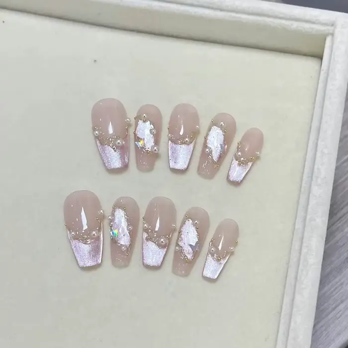 Nail Art-Patchs à ongles faits à la main