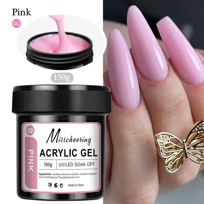 1 pot 100/150g Poly Gel pour ongles UV LED durci constructeur Gel