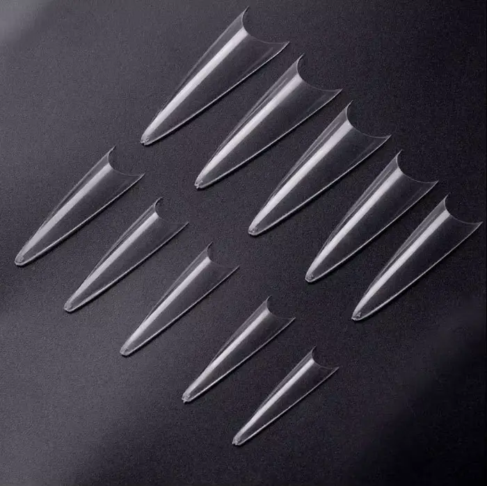 600 pièces/sac Transparent Nature presse sur ongles conseils Stiletto faux ongles acrylique couvertu