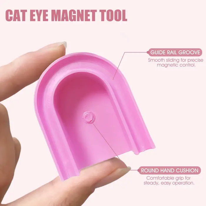 Outil de guidage de vernis Gel magnétique en forme de U, support d'assistant magnétique pour ongles