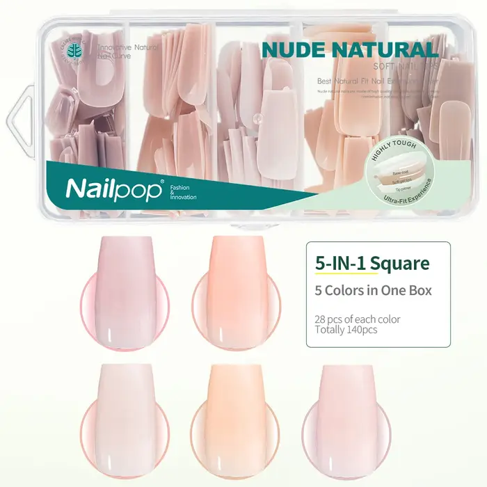 Kit de faux ongles Nailpop Pink Press On Nails