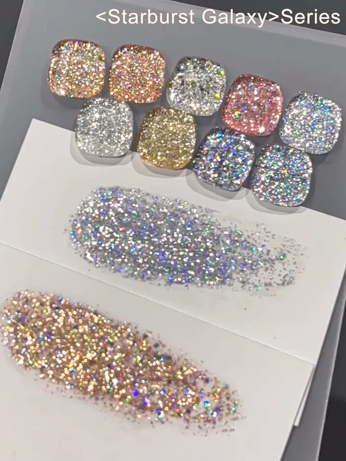 9 couleurs Starburst Galaxy série paillettes solide adhésif Gel vernis à ongles Semi Permanent tremper UV LED