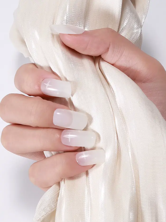 Autocollants pour ongles en gel semi-durci