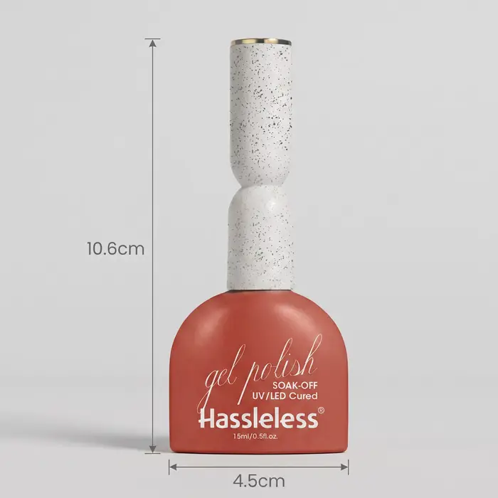 Ensemble de vernis à ongles vintage rouge-brun 6 couleurs