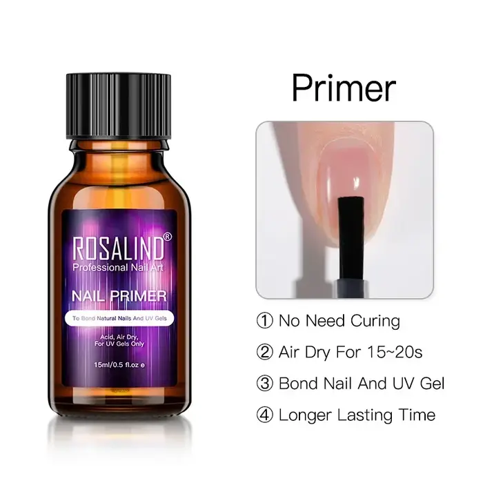 Rosalind 15ml vernis à ongles adhésif fonctionnel couche de finition mate