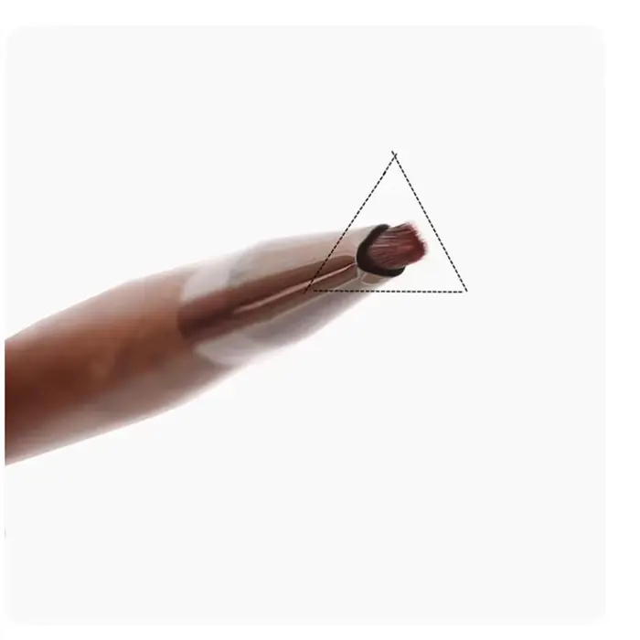 Brosse triangulaire pour Nail Art