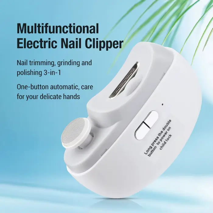 Coupe-ongles électrique avec fonction de ponçage et de polissage