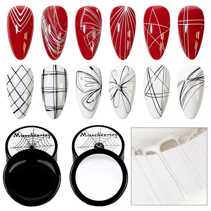 2 pièces Gel Spider pour Nail Art