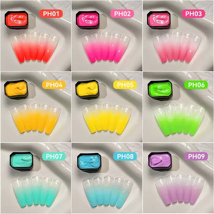 UR SUGAR 4 en 1 Pat peinture Gel vernis à ongles ensemble 9 couleurs Semi Permanent tremper UV LED o