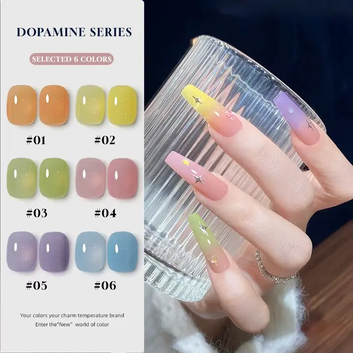 MIANEL 12ML 1PCS 2026 Vernis à ongles gel couleur bonbon nude Dopamine pour l'été