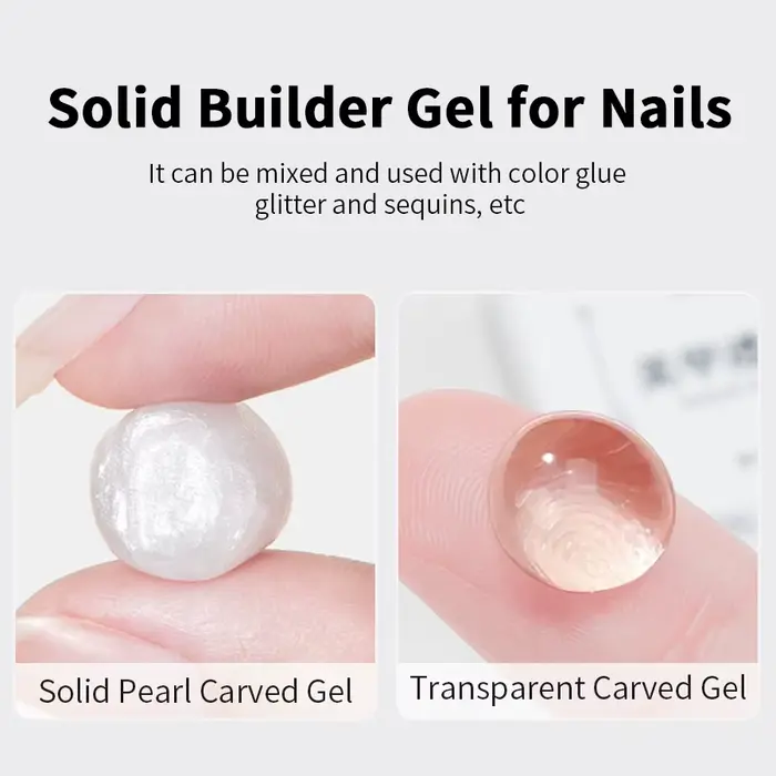 RSNAIL 5ml clair sculpture fleur Gel à ongles antiadhésif main solide perle