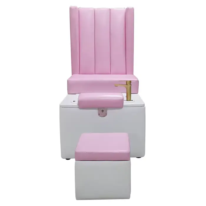 Nouveau style tendance : Fauteuil de pédicure rose, mobilier de salon de manucure, fauteuil de massage pour spa des pieds, fauteuil de manucure et pédicure