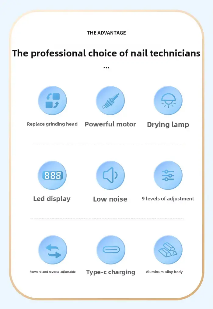 Mini perceuse à ongles électrique portable professionnelle