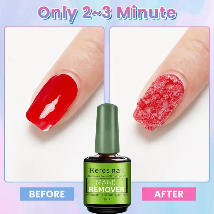 Dissolvant de vernis à ongles en gel rapide 15ml Magic Fast