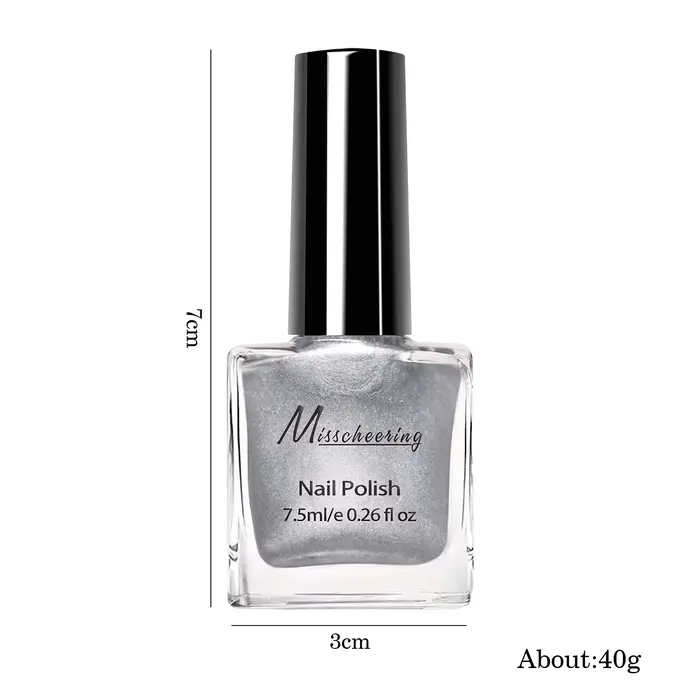 Vernis à ongles argenté métallique 7