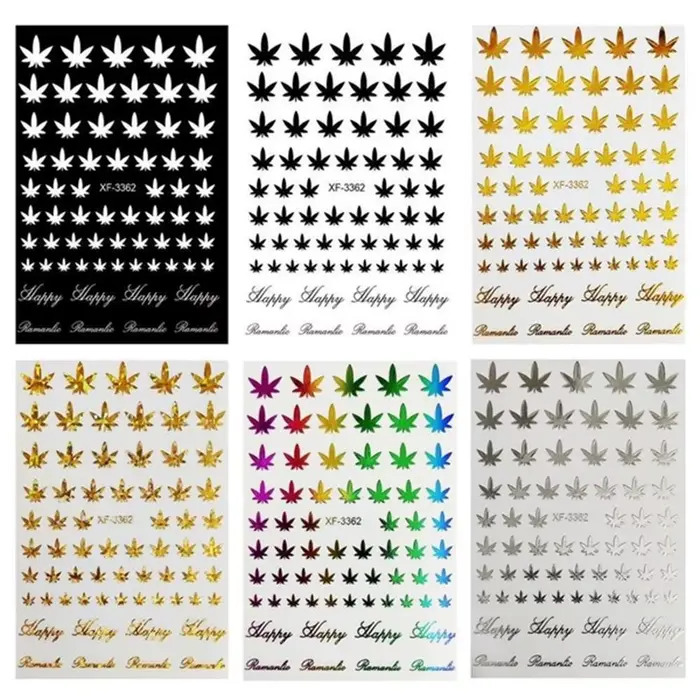 Autocollants adhésifs 3D pour Nail Art