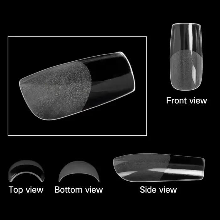 600 pointes d'ongles carrées artificielles couverture complète