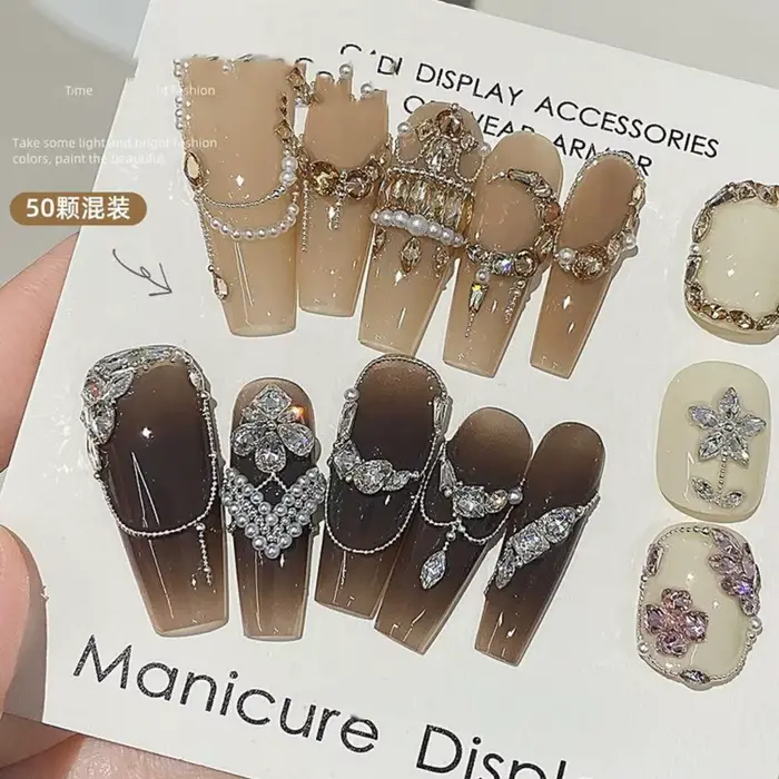50 pièces taille mixte fond plat Zircon diamant breloques pour ongles 2-3mm pierres précieuses Mini 