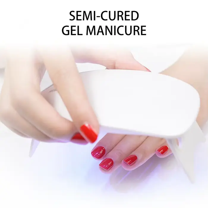 Autocollant pour ongles en Gel Semi-durci