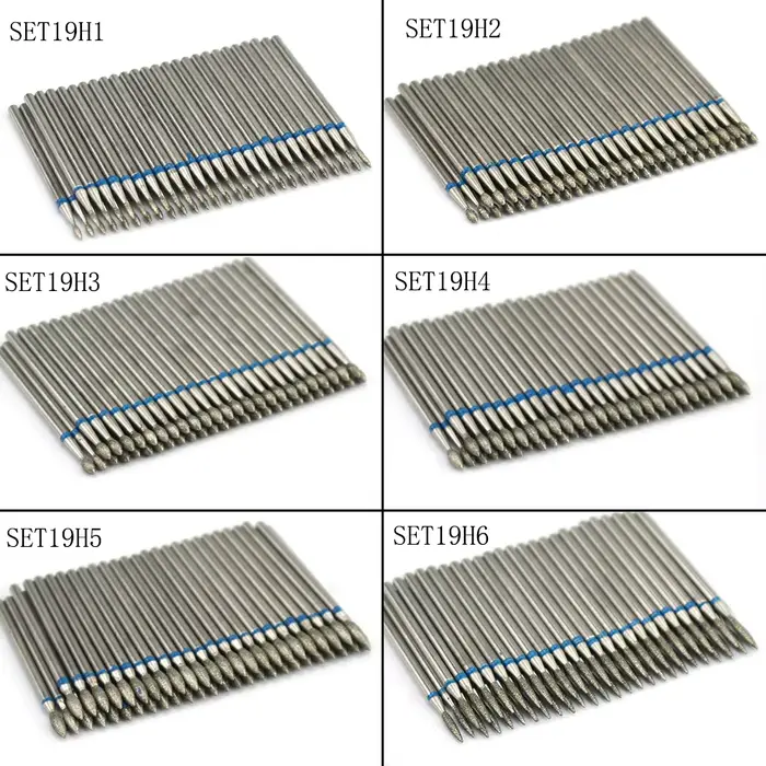 Perceuse à ongles en diamant, ensemble d'embouts de nettoyage des cuticules, fraise pour manucure, a