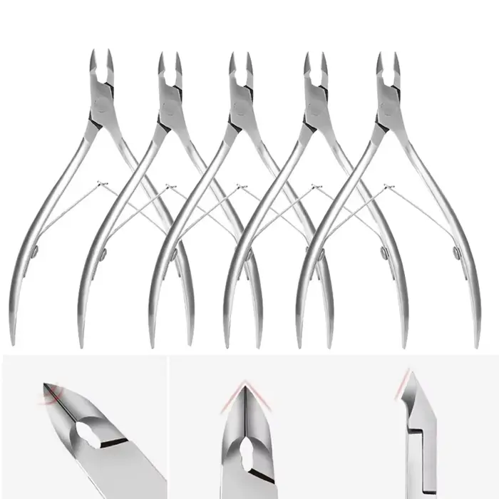 Coupe-cuticules professionnel, ciseaux de manucure, poussoir de pédicure, dissolvant de peau morte,