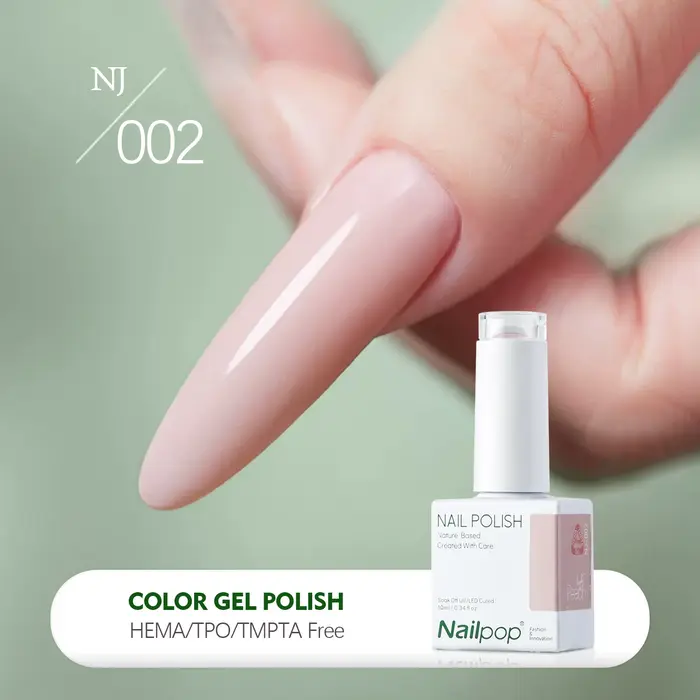 Nailpop 20 Colors Gel Polish 10ml All Seasons Solid Color Sheer Builder Gel For Quick Nail Art Extension Salon DIY Manicure 1pc