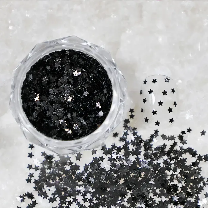 1 pot 1mm Mini étoile scintillante ongles paillettes scintillantes décoration