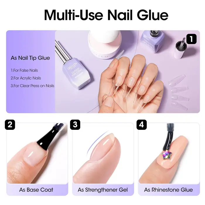 GELLEN 18ml Kit de préparation pour ongles en gel 4 en 1