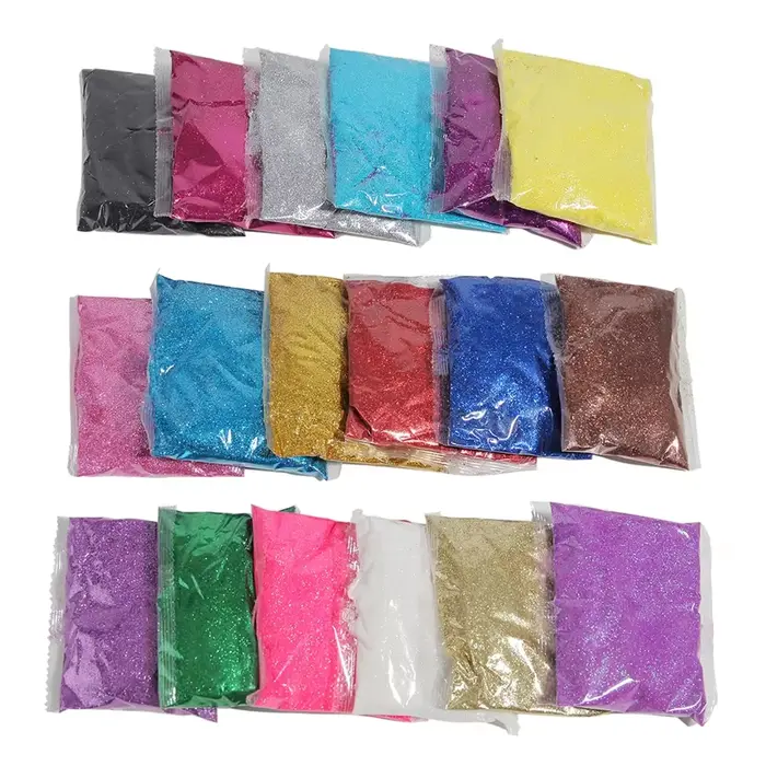 Poudre de paillettes Extra Fine pour ongles, 100g, en vrac, pour modèles de pointes d'art des ongles