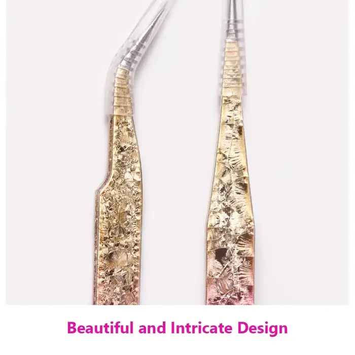 Pincettes à ongles en Silicone à Double extrémité avec tête de pressage, autocollants, pince de rama