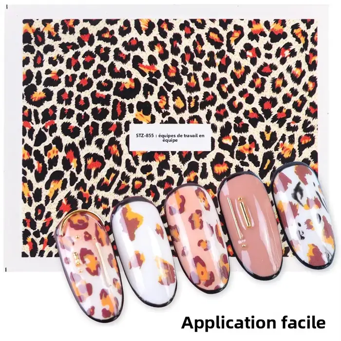 Autocollants de transfert d'eau pour Nail Art