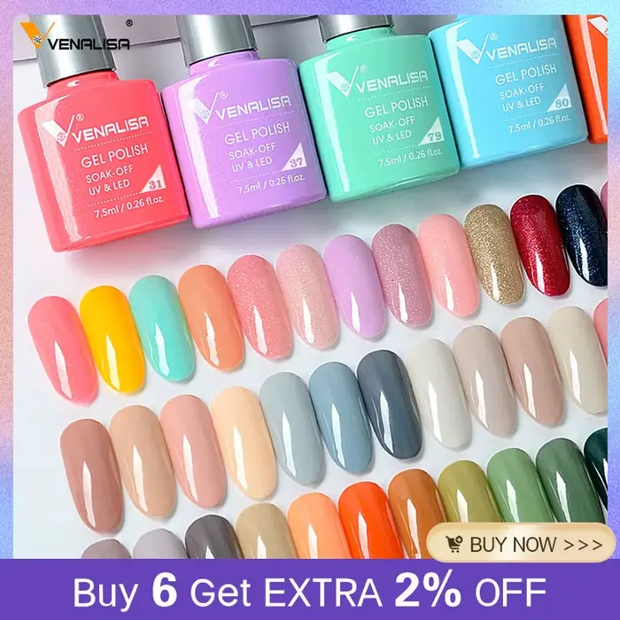 VENALISA vernis à ongles TPO gratuit 60 couleurs couverture complète