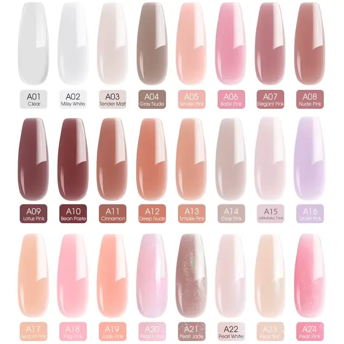 VENALISA Gel d'extension de couleur claire perle Glittle Gel Canni approvisionnement Camouflage fixation gelée Gel pour ongles Gel acrylique auto-nivelant