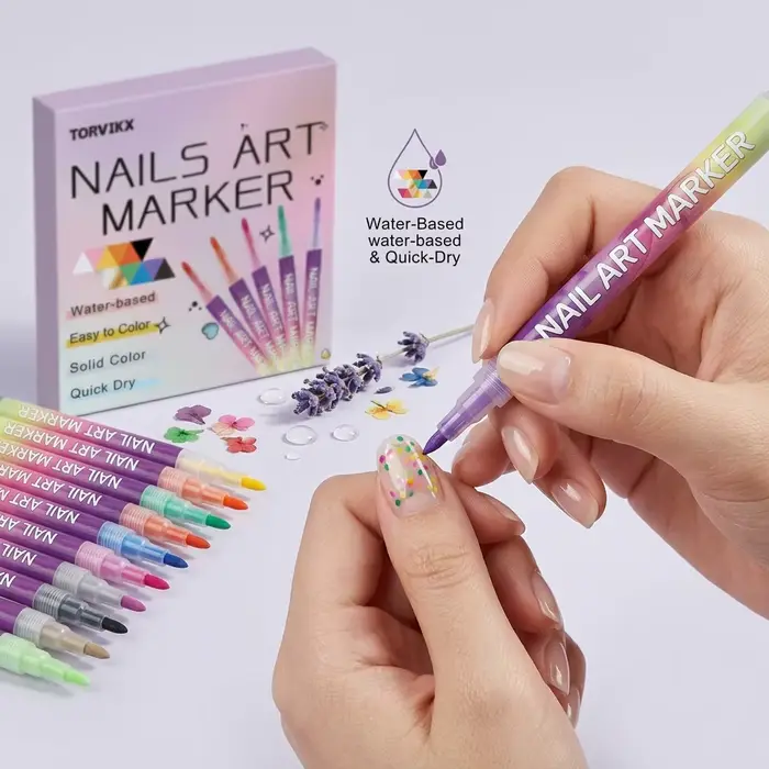 Ensemble de stylos marqueurs pour nail art
