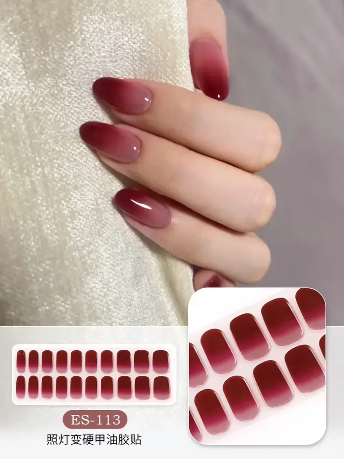 Bandes de gel semi-durcies pour ongles