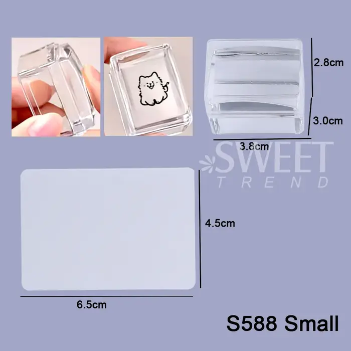 Kit de plaques d'estampage pour ongles carrés