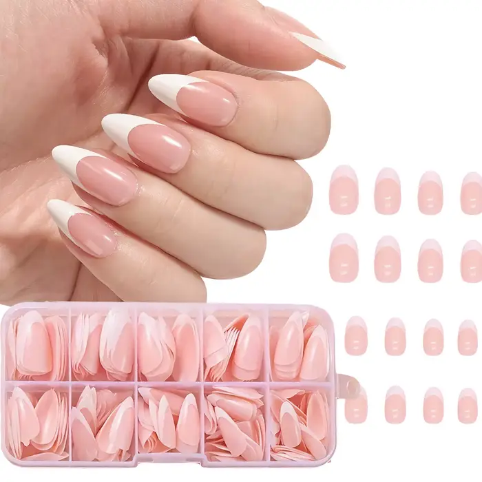120 faux ongles amande moyenne