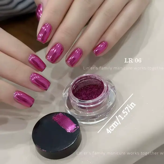 Poudre miroir magique pour ongles