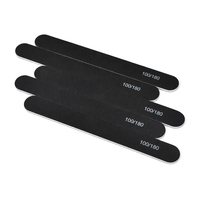 Limes à ongles (paquet de 20), planches émeri grain 100/180, lime à ongles pour ongles naturels et o