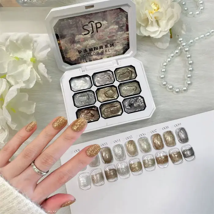 Ensemble de vernis à ongles solides en gel/poudre